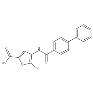 4-[([1,1'-Biphenyl]-4-ylcarbonyl)amino]-5-methyl-2-furancarboxylic acid Structure