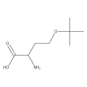 (2R)-2-amino-4-(tert-butoxy)butanoic acid结构式