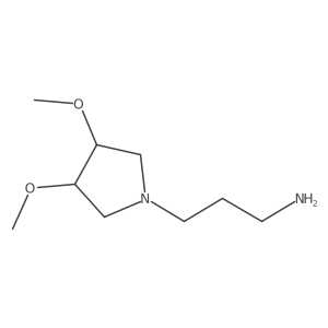 3-(3,4-Dimethoxypyrrolidin-1-yl)propan-1-amine结构式