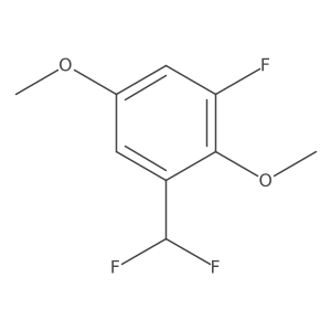 1-(Difluoromethyl)-3-fluoro-2,5-dimethoxybenzene Structure