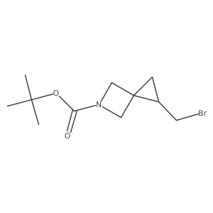 Tert-butyl 1-(bromomethyl)-5-azaspiro[2.3]hexane-5-carboxylate结构式