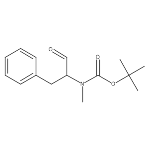 tert-butyl N-methyl-N-(1-oxo-3-phenylpropan-2-yl)carbamate结构式