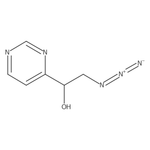 (1R)-2-azido-1-(pyrimidin-4-yl)ethan-1-ol Structure