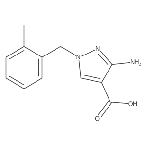 3-amino-1-(2-methylbenzyl)-1H-pyrazole-4-carboxylic acid Structure