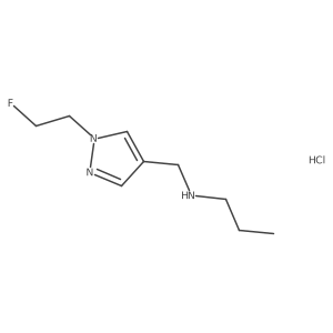 {[1-(2-fluoroethyl)-1H-pyrazol-4-yl]methyl}propylamine结构式