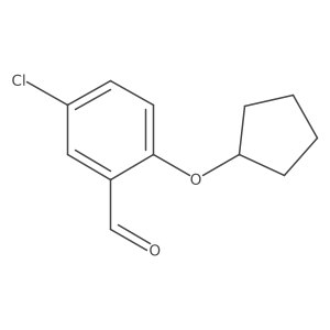 5-Chloro-2-(cyclopentyloxy)benzaldehyde Structure