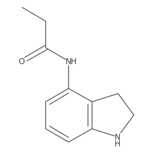 N-(2,3-dihydro-1H-indol-4-yl)propanamide结构式
