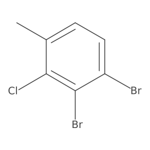 1,2-Dibromo-3-chloro-4-methylbenzene结构式