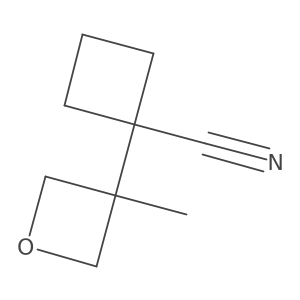 1-(3-Methyloxetan-3-yl)cyclobutane-1-carbonitrile结构式
