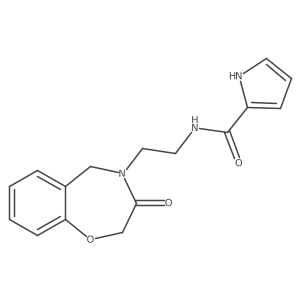 N-(2-(3-oxo-2,3-dihydrobenzo[f][1,4]oxazepin-4(5H)-yl)ethyl)-1H-pyrrole-2-carboxamide结构式