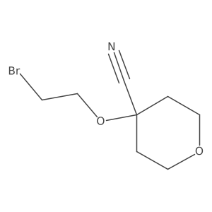 4-(2-Bromoethoxy)oxane-4-carbonitrile Structure
