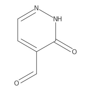 3-Hydroxypyridazine-4-carbaldehyde Structure