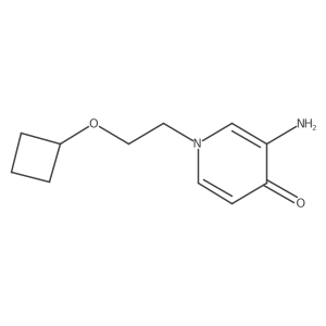 3-Amino-1-(2-cyclobutoxyethyl)-1,4-dihydropyridin-4-one Structure