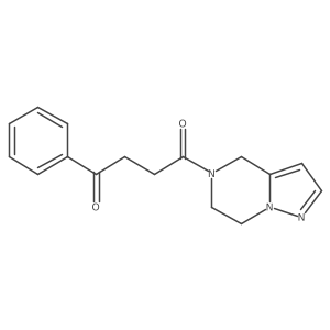 1-(6,7-dihydropyrazolo[1,5-a]pyrazin-5(4H)-yl)-4-phenylbutane-1,4-dione Structure