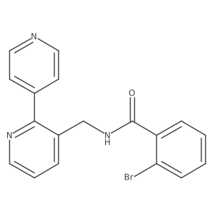 N-([2,4'-bipyridin]-3-ylmethyl)-2-bromobenzamide结构式