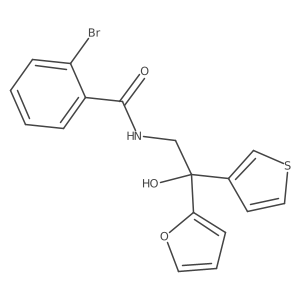 2-bromo-N-(2-(furan-2-yl)-2-hydroxy-2-(thiophen-3-yl)ethyl)benzamide Structure