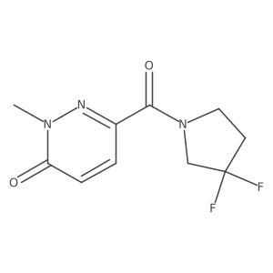 6-(3,3-difluoropyrrolidine-1-carbonyl)-2-methylpyridazin-3(2H)-one Structure