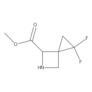 Methyl 1,1-difluoro-5-azaspiro[2.3]hexane-4-carboxylate Structure