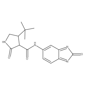 4-tert-butyl-2-oxo-N-(2-oxobenzimidazol-5-yl)pyrrolidine-3-carboxamide Structure