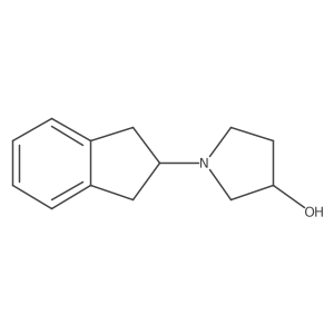 1-indan-2-ylpyrrolidin-3-ol Structure