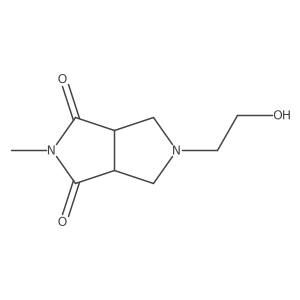 5-(2-hydroxyethyl)-2-methyl-3a,4,6,6a-tetrahydropyrrolo[3,4-c]pyrrole-1,3-dione结构式