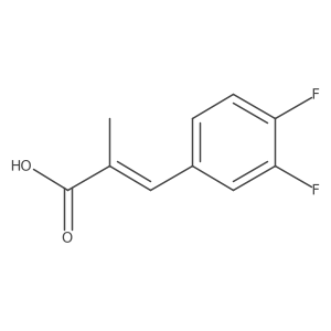 3-(3,4-Difluorophenyl)-2-methylacrylic acid Structure
