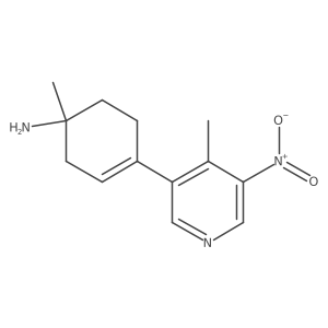 1-Methyl-4-(4-methyl-5-nitropyridin-3-yl)cyclohex-3-en-1-amine结构式