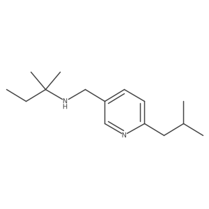 (2-Methylbutan-2-yl)({[6-(2-methylpropyl)pyridin-3-yl]methyl})amine Structure