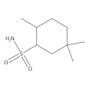 2,5,5-Trimethylcyclohexane-1-sulfonamide结构式