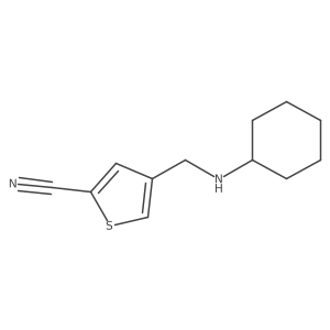 4-[(Cyclohexylamino)methyl]thiophene-2-carbonitrile结构式