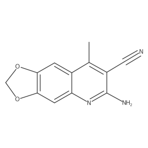 6-Amino-8-methyl-[1,3]dioxolo[4,5-g]quinoline-7-carbonitrile Structure