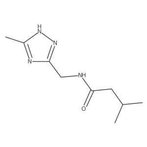 3-methyl-N-[(3-methyl-1H-1,2,4-triazol-5-yl)methyl]butanamide Structure