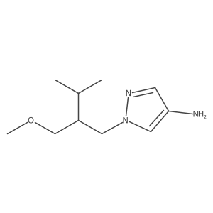1-[2-(methoxymethyl)-3-methylbutyl]-1H-pyrazol-4-amine结构式