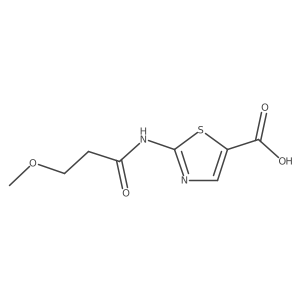 2-(3-Methoxypropanamido)-1,3-thiazole-5-carboxylic acid Structure
