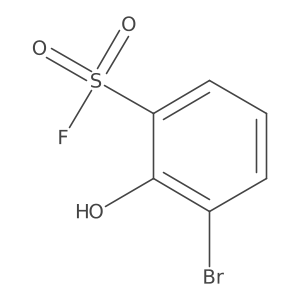 3-Bromo-2-hydroxybenzene-1-sulfonyl fluoride结构式