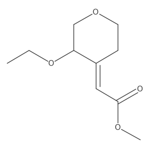methyl 2-[(4Z)-3-ethoxyoxan-4-ylidene]acetate Structure