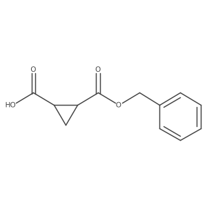 (1S,2R)-rel-2-[(benzyloxy)carbonyl]cyclopropane-1-carboxylic acid Structure