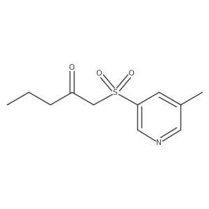 1-[(5-Methylpyridin-3-yl)sulfonyl]pentan-2-one Structure