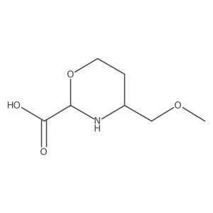 4-(Methoxymethyl)-1,3-oxazinane-2-carboxylic acid Structure