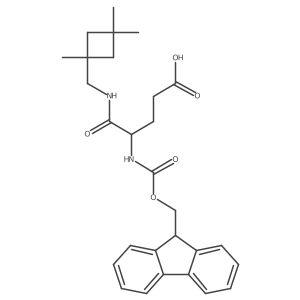 4-({[(9H-fluoren-9-yl)methoxy]carbonyl}amino)-4-{[(1,3,3-trimethylcyclobutyl)methyl]carbamoyl}butanoic acid结构式