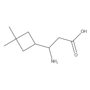 3-Amino-3-(3,3-dimethylcyclobutyl)propanoic acid Structure