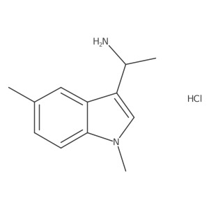 1-(1,5-Dimethyl-1H-indol-3-yl)ethan-1-amine hydrochloride Structure