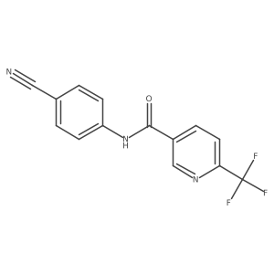 N-(4-cyanophenyl)-6-(trifluoromethyl)pyridine-3-carboxamide Structure