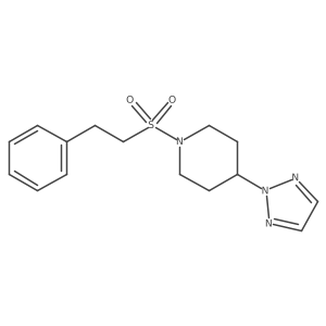 1-(phenethylsulfonyl)-4-(2H-1,2,3-triazol-2-yl)piperidine结构式