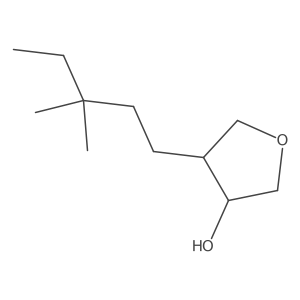 rac-(3R,4S)-4-(3,3-dimethylpentyl)oxolan-3-ol Structure