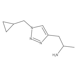 (2R)-1-[1-(cyclopropylmethyl)-1H-1,2,3-triazol-4-yl]propan-2-amine Structure