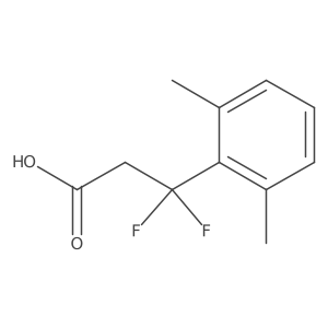 3-(2,6-Dimethylphenyl)-3,3-difluoropropanoic acid Structure