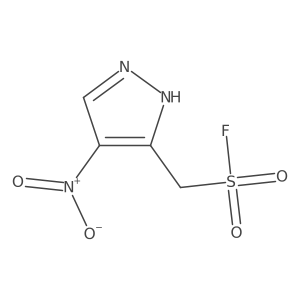 (4-nitro-1H-pyrazol-3-yl)methanesulfonyl fluoride Structure