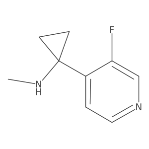 1-(3-fluoropyridin-4-yl)-N-methylcyclopropan-1-amine Structure