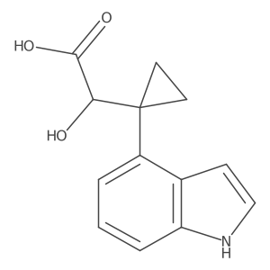 2-hydroxy-2-[1-(1H-indol-4-yl)cyclopropyl]acetic acid Structure